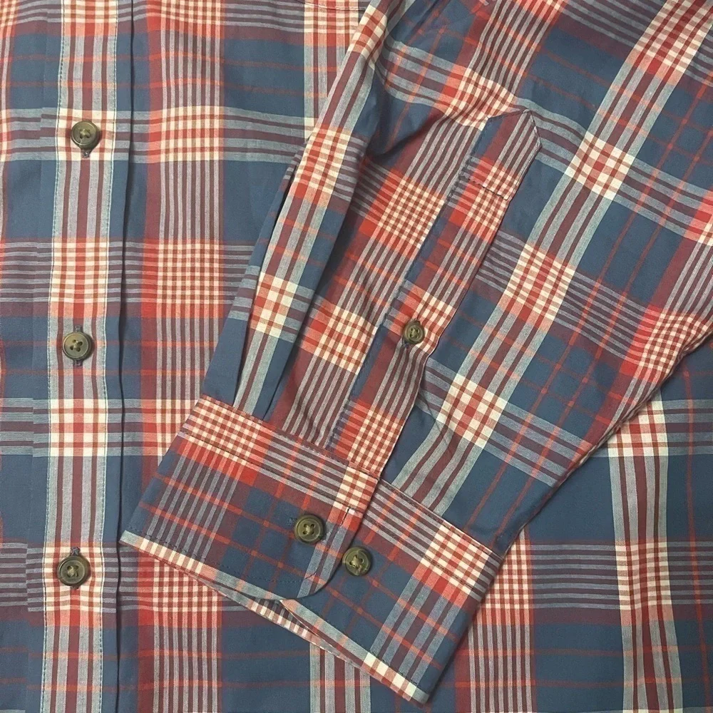 HB Men’s Plaid Button Up Shirt Size 3XL